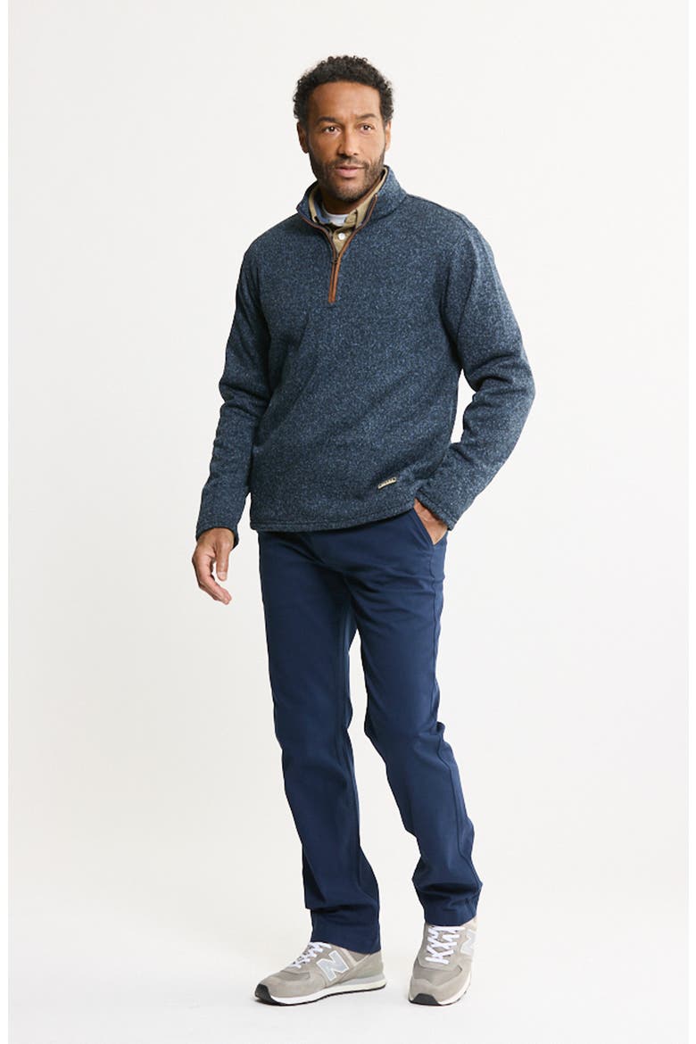 Fleece Quarter Zip Sweater, Alternate, color, BLUE FLEECE