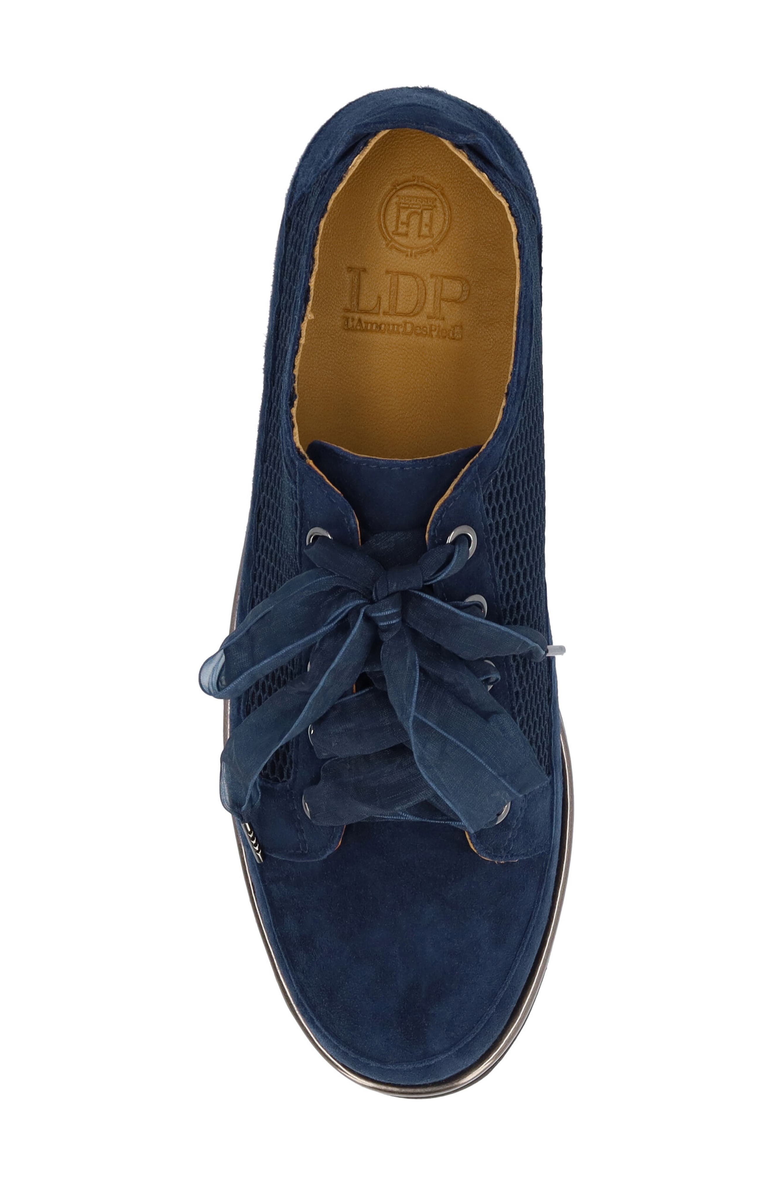 L'Amour des Pieds Zafira Mesh Loafer, Alternate, color, Dark Navy