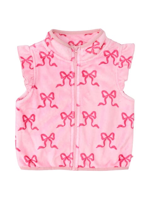 Ruffle Marshmallow Fleece Vest