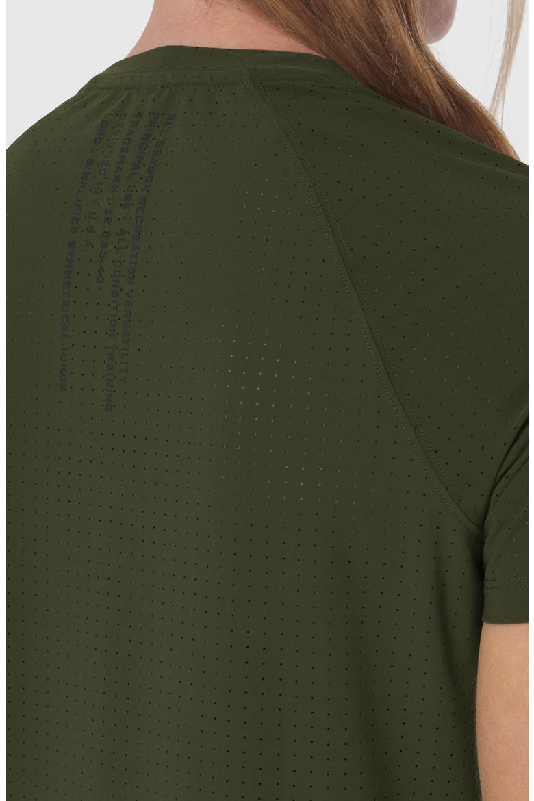 Laser Vent Established Tee, Alternate, color, Olive