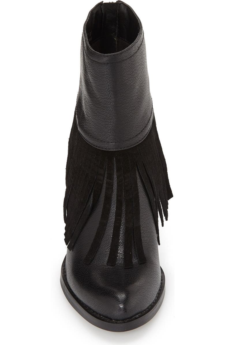 Very Volatile 'Khloe' Fringe Demi Wedge Boot, Alternate, color,