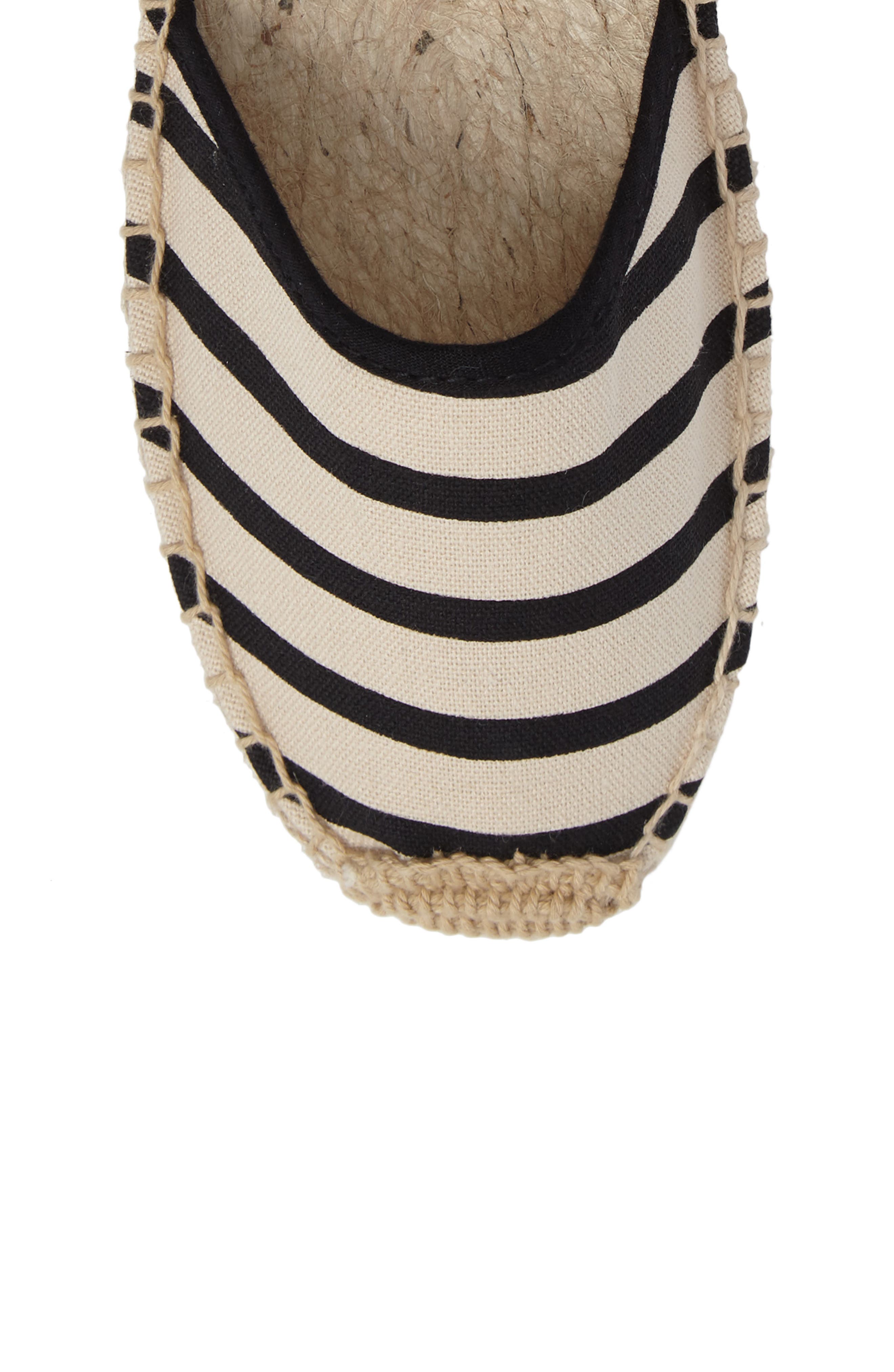 Lace-Up Espadrille Sandal, Alternate, color, NEW NATURAL/ BLACK STRIPE