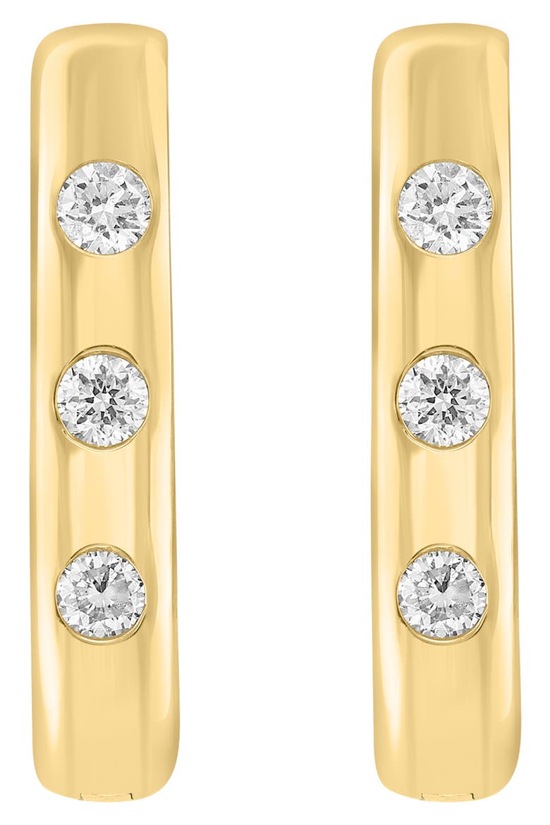 Lab-Grown Diamond Hoop Earrings, Alternate, color, GOLD