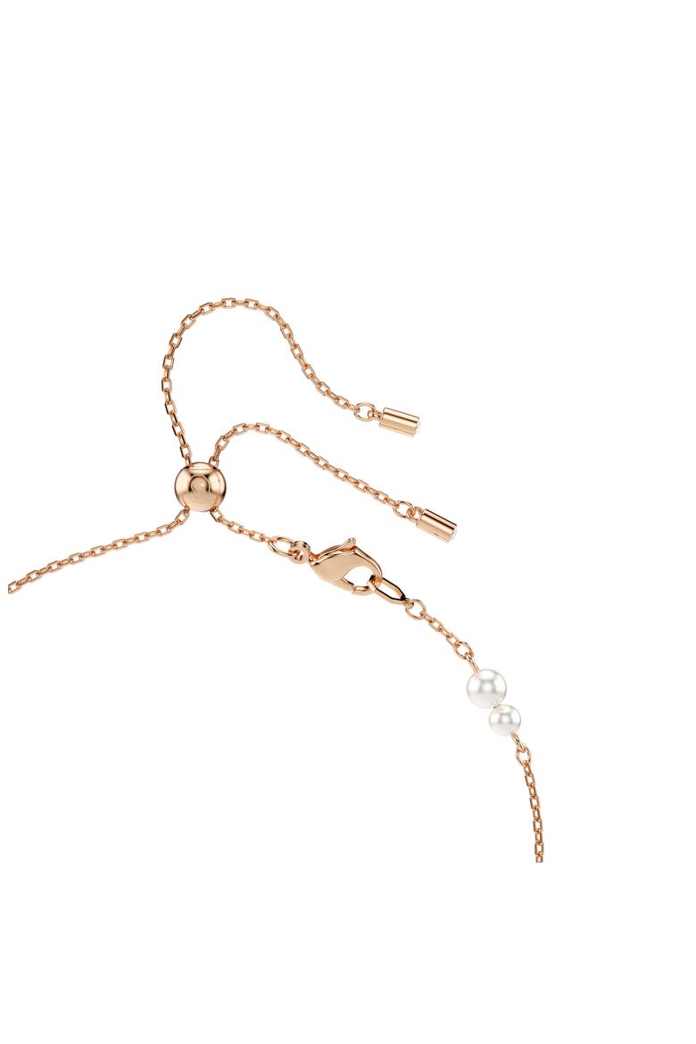 Symbolica Faux Pearl Y-Necklace, Alternate, color, ROSE GOLD