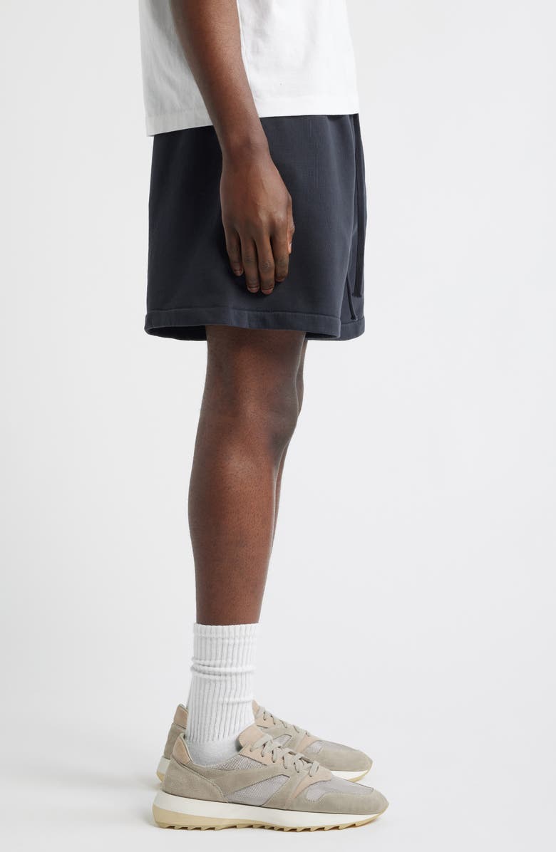 Fear of God Essentials Classic Fit Training Logo Sweat Shorts, Alternate, color, Concrete/Dark Concrete Heather