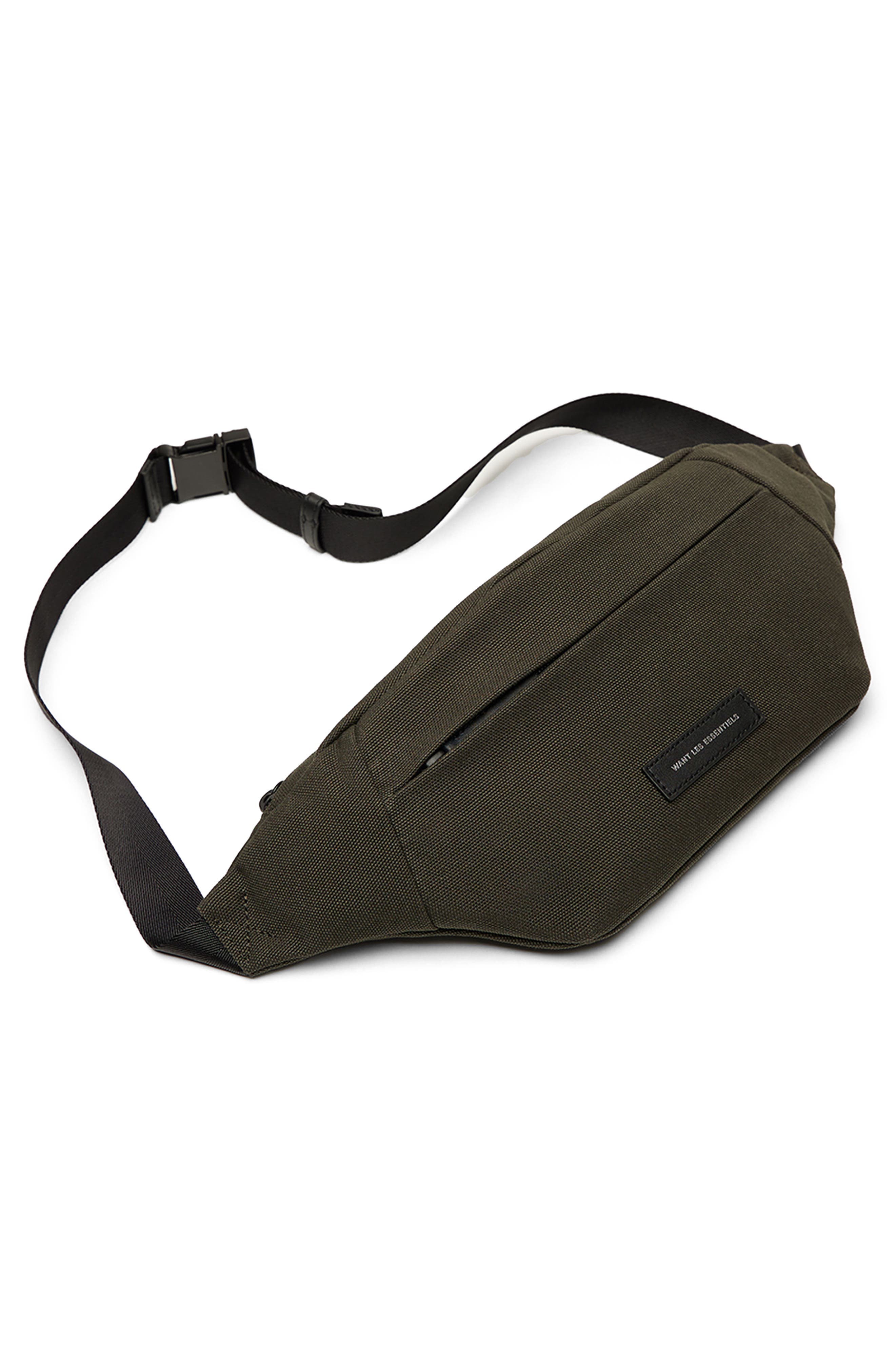 Atlin Organic Cotton Canvas Belt Bag, Alternate, color, GREEN