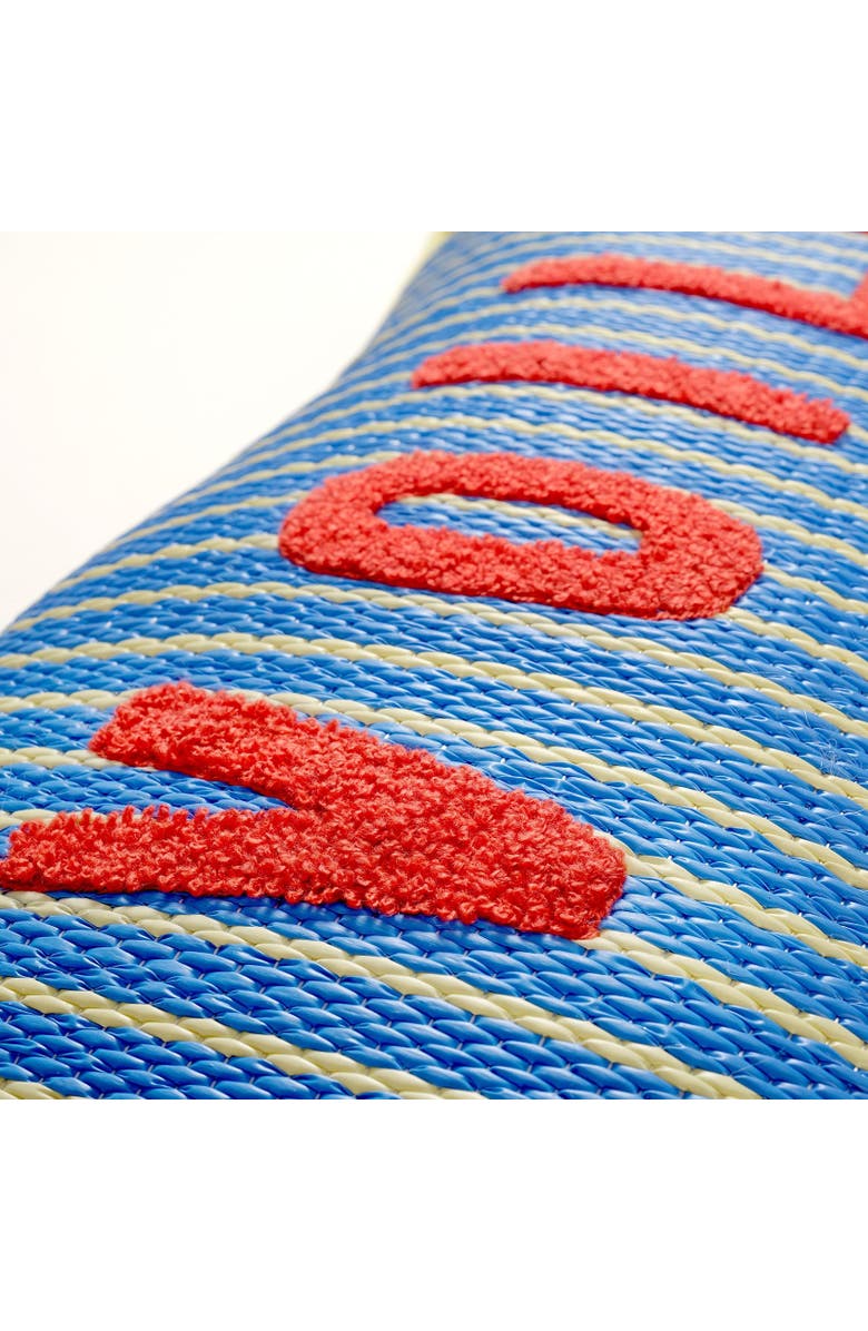 Zsa Zsa Zsu Rajpath Embroidery Polypropylene Cushion 12X20 In, Alternate, color, Blue