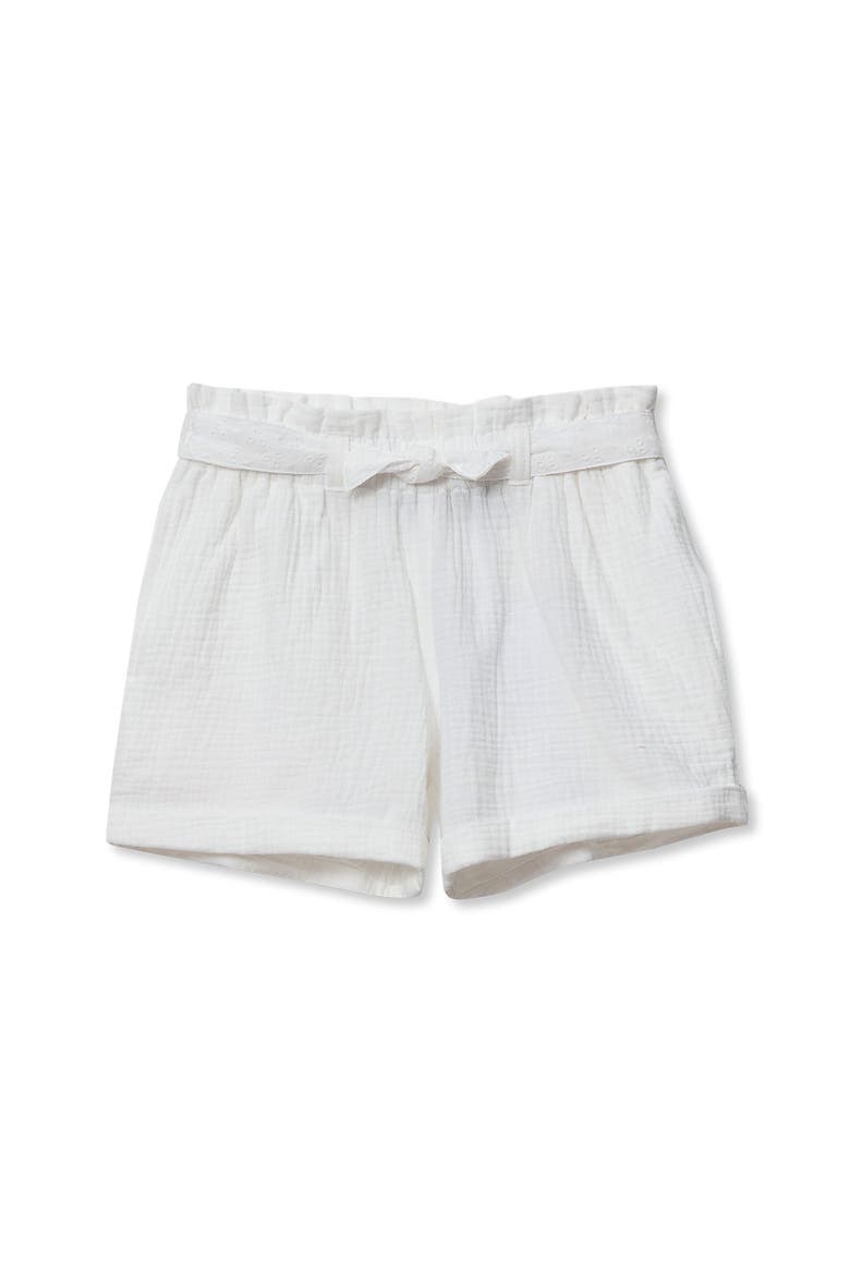 Girls Pull On Solid Shorts, Main, color, White