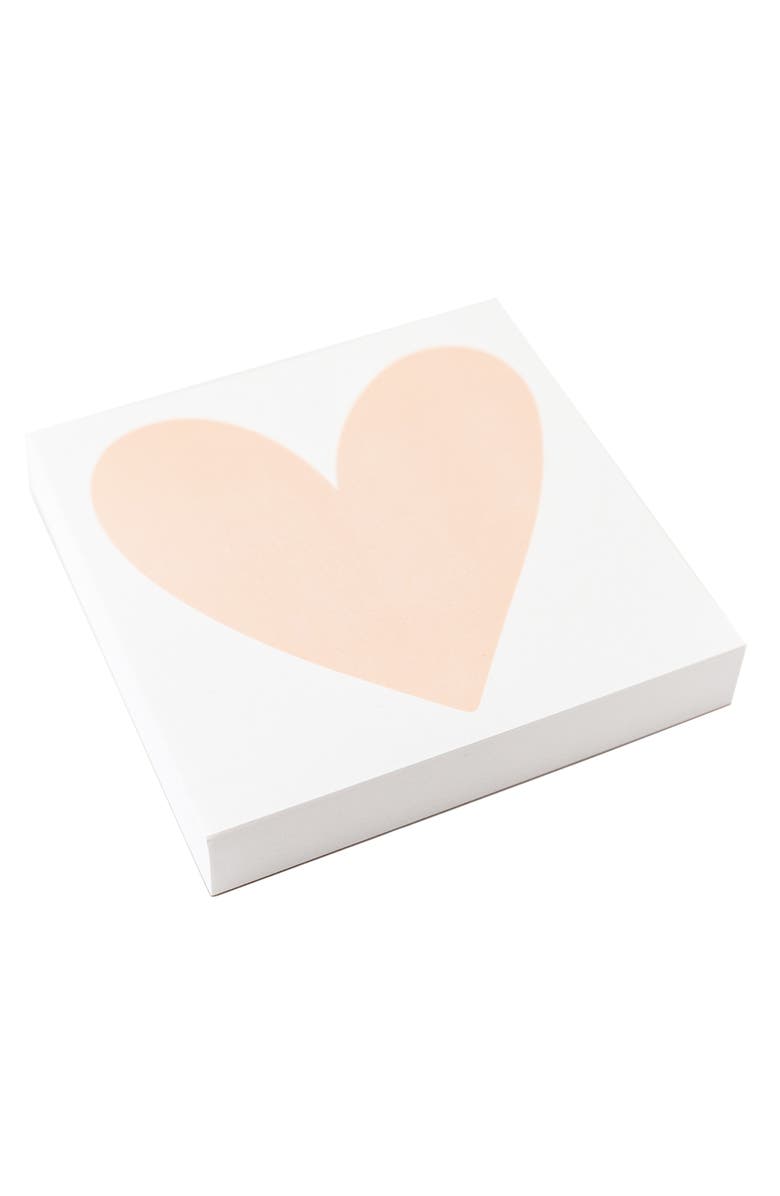 Sugar Paper Heart Desk Notepad, Alternate, color, Heart