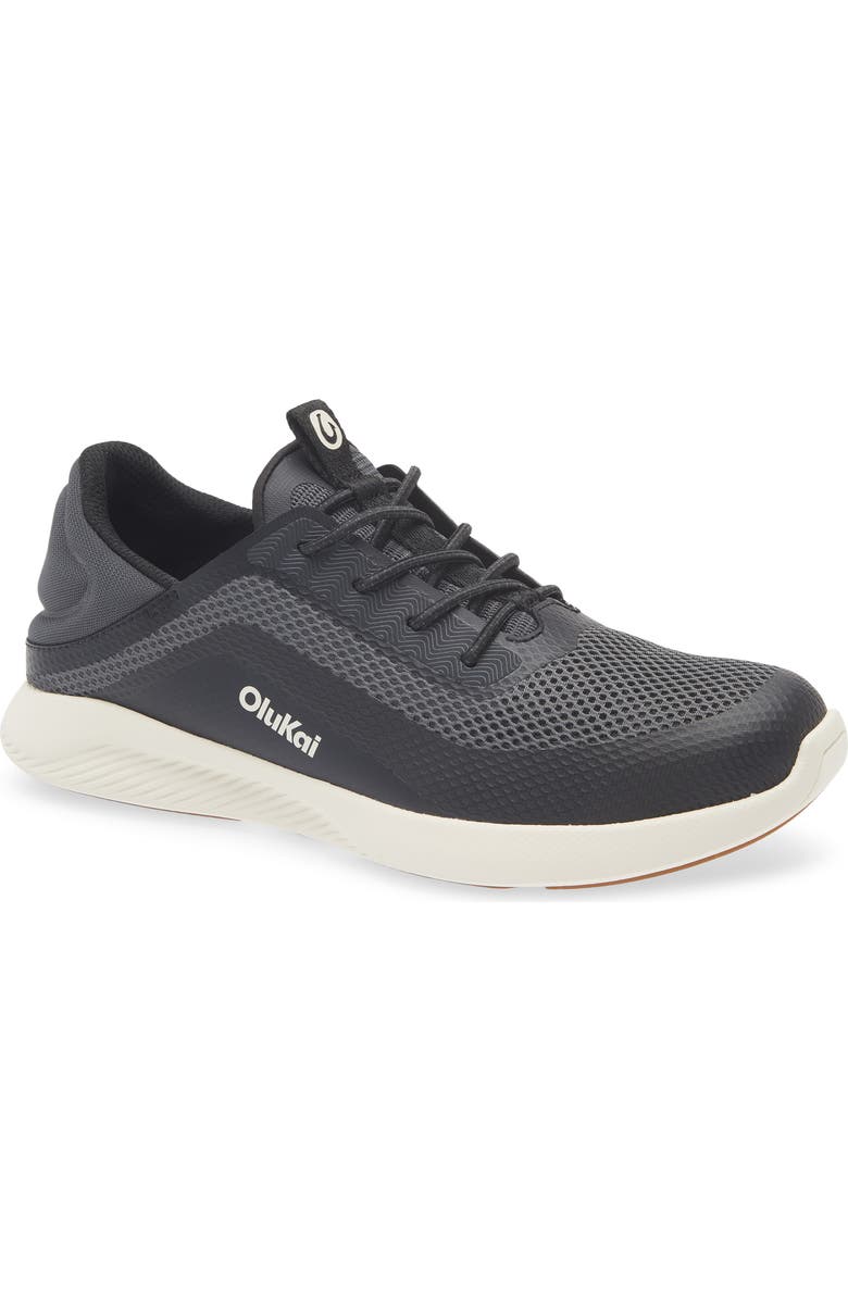 OluKai Kialoa Convertible Lace-Up Waterproof Sneaker, Main, color, Dark Shadow / Lava Rock