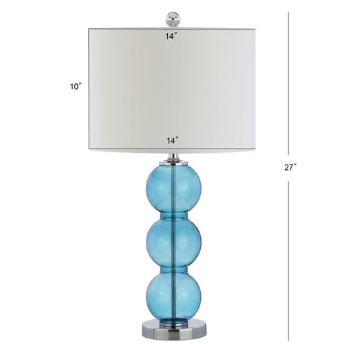 Jonathan Y Designs Set Of 2 Bella 27in Glass Triple-sphere Table Lamps
