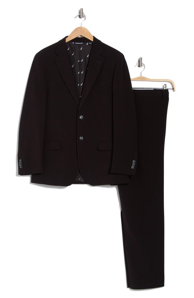 Nautica Solid Suit, Alternate, color, Black