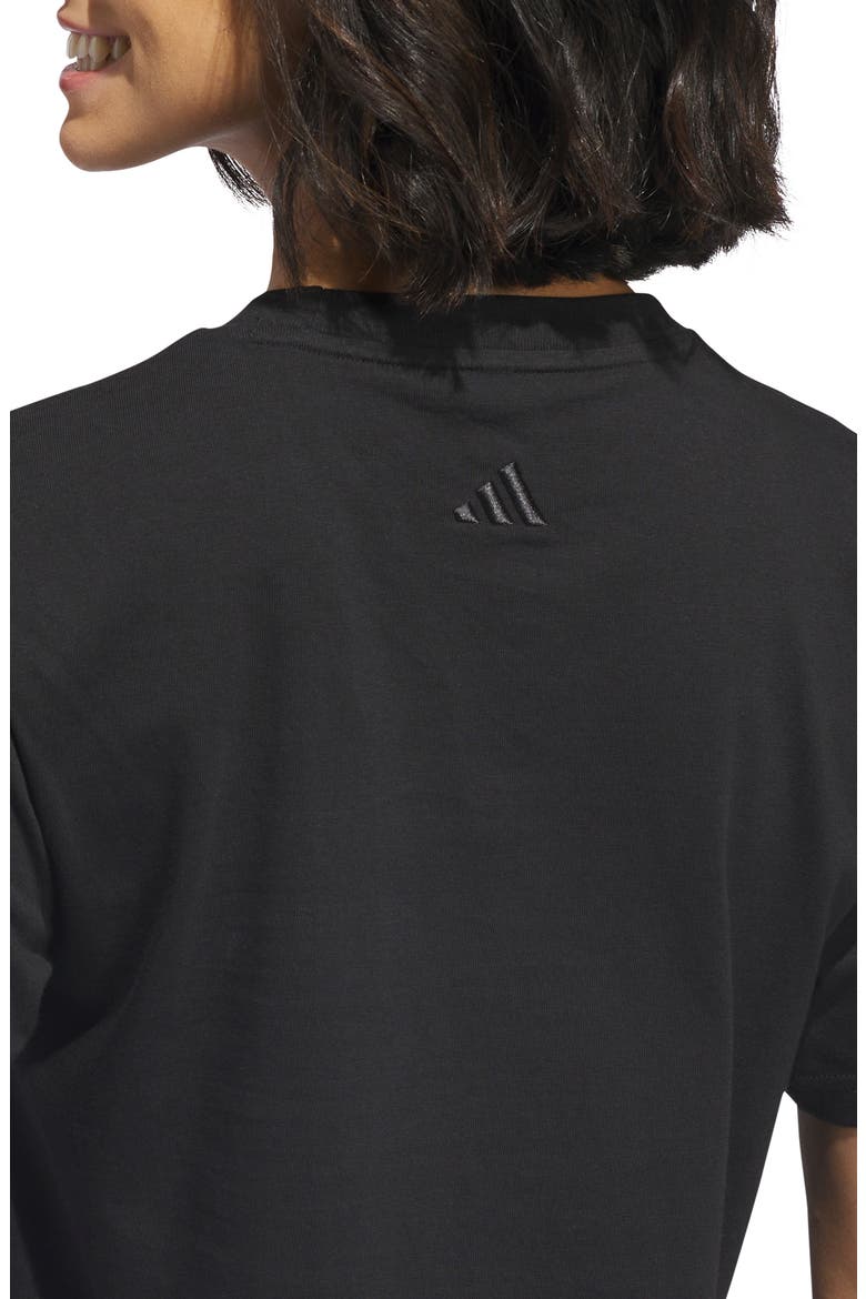 Bow Logo Cotton T-Shirt, Alternate, color, BLACK