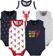 Hudson Baby Soft Cotton Sleeveless Bodysuits
