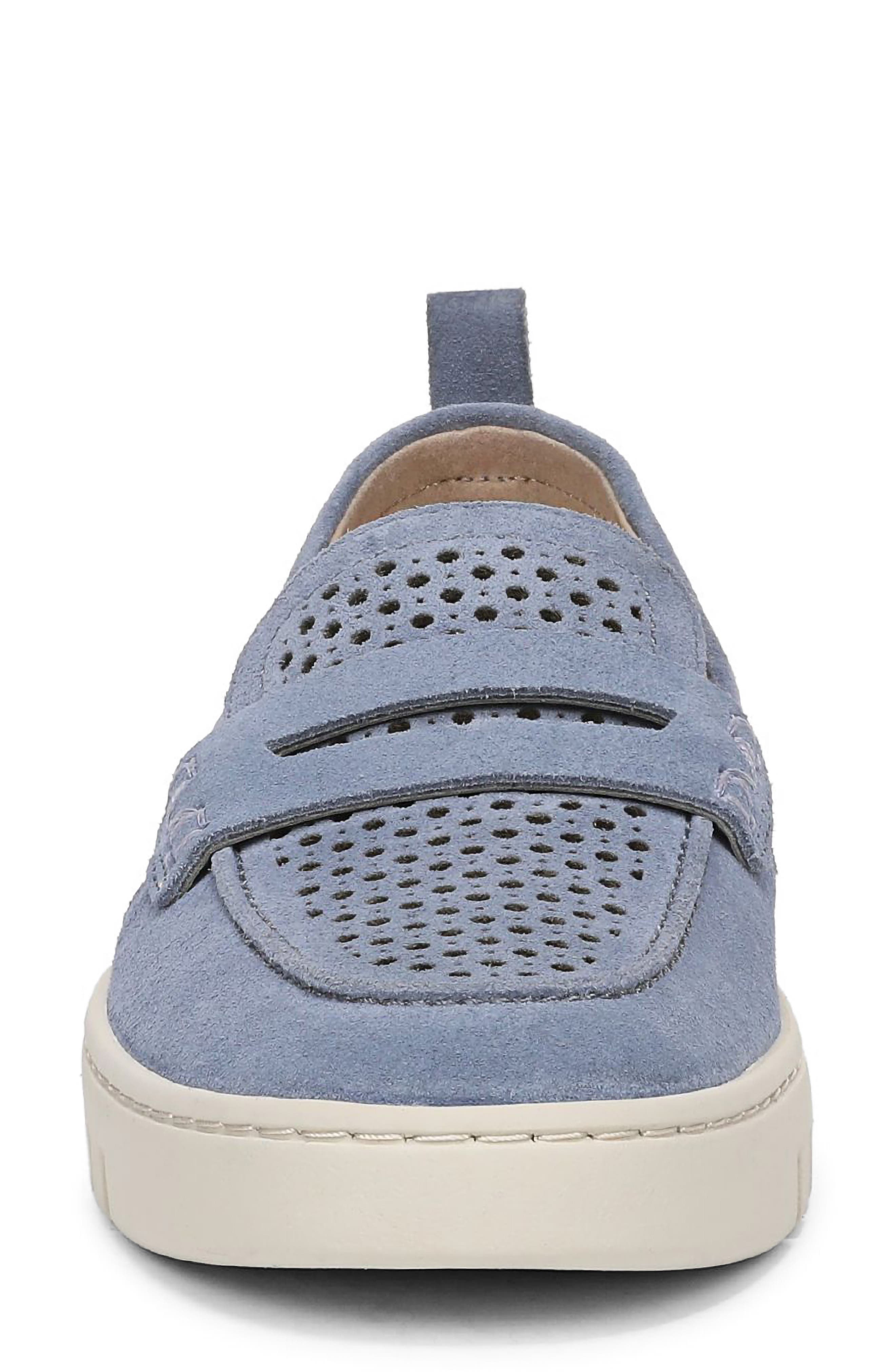 Vionic Uptown Perf Penny Loafer, Alternate, color, Pacific Blue