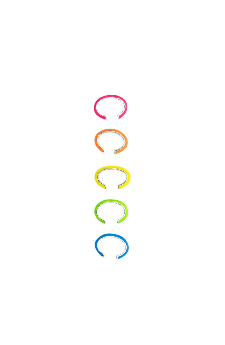 FRY POWERS The Neon Enamel Ear Cuff Set, Main, color, Neon Multi