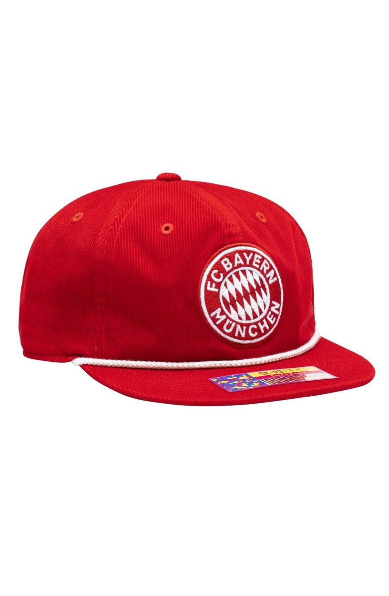 FAN INK Men's Red Bayern Munich Snow Beach Adjustable Hat, Alternate, color, 