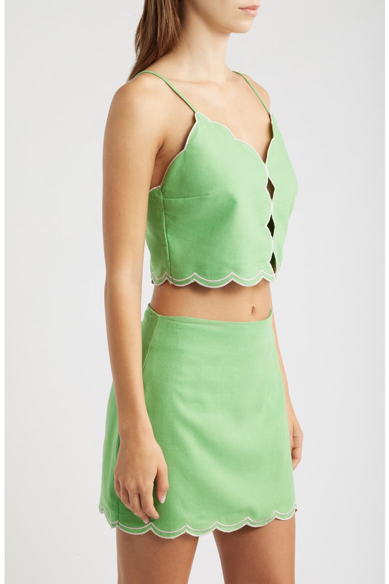 Muro Scallop Top, Alternate, color, GREEN