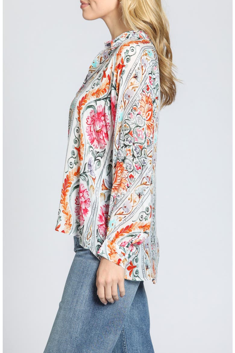 Paisley Floral Top, Alternate, color, PINK MULTI