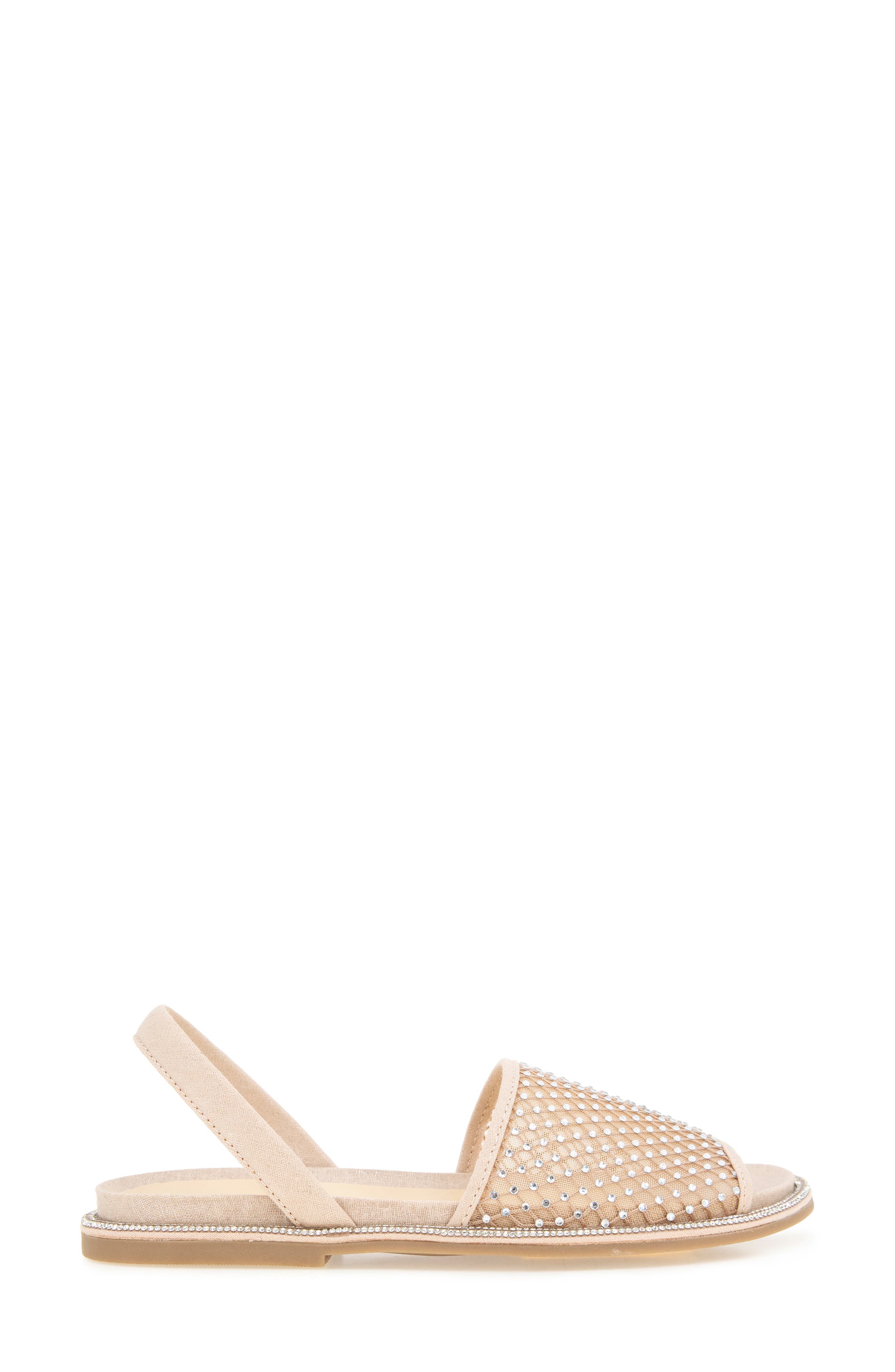 Saavi Rhinestone Mesh Sandal, Alternate, color, ALMOND CRYSTAL MESH