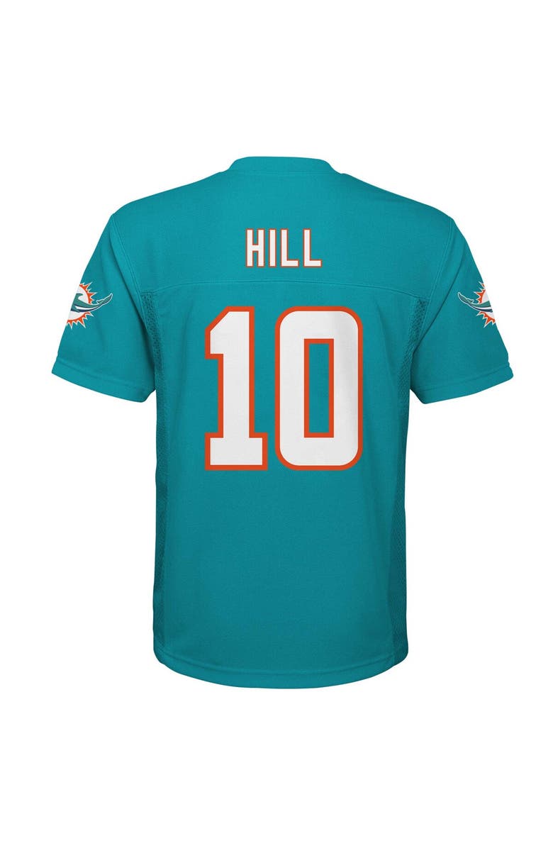 Outerstuff Youth Tyreek Hill Aqua Miami Dolphins Replica Player Jersey, Alternate, color, Aqua