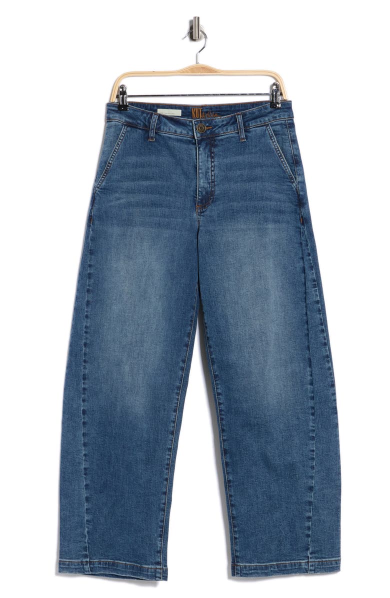 KUT from the Kloth Shay High Waist Barrel Jeans, Alternate, color, Camellia