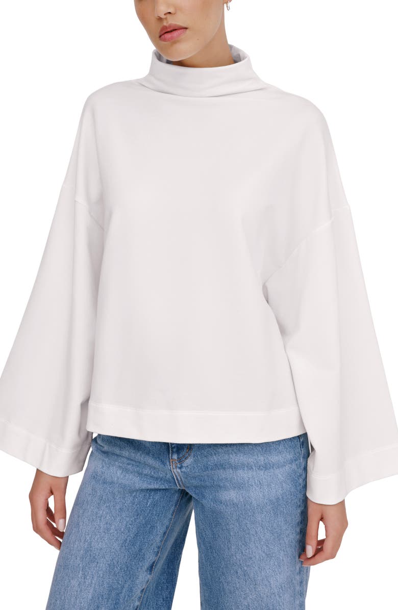 Marcella Amanda French Terry Sweatshirt, Alternate, color, Cream