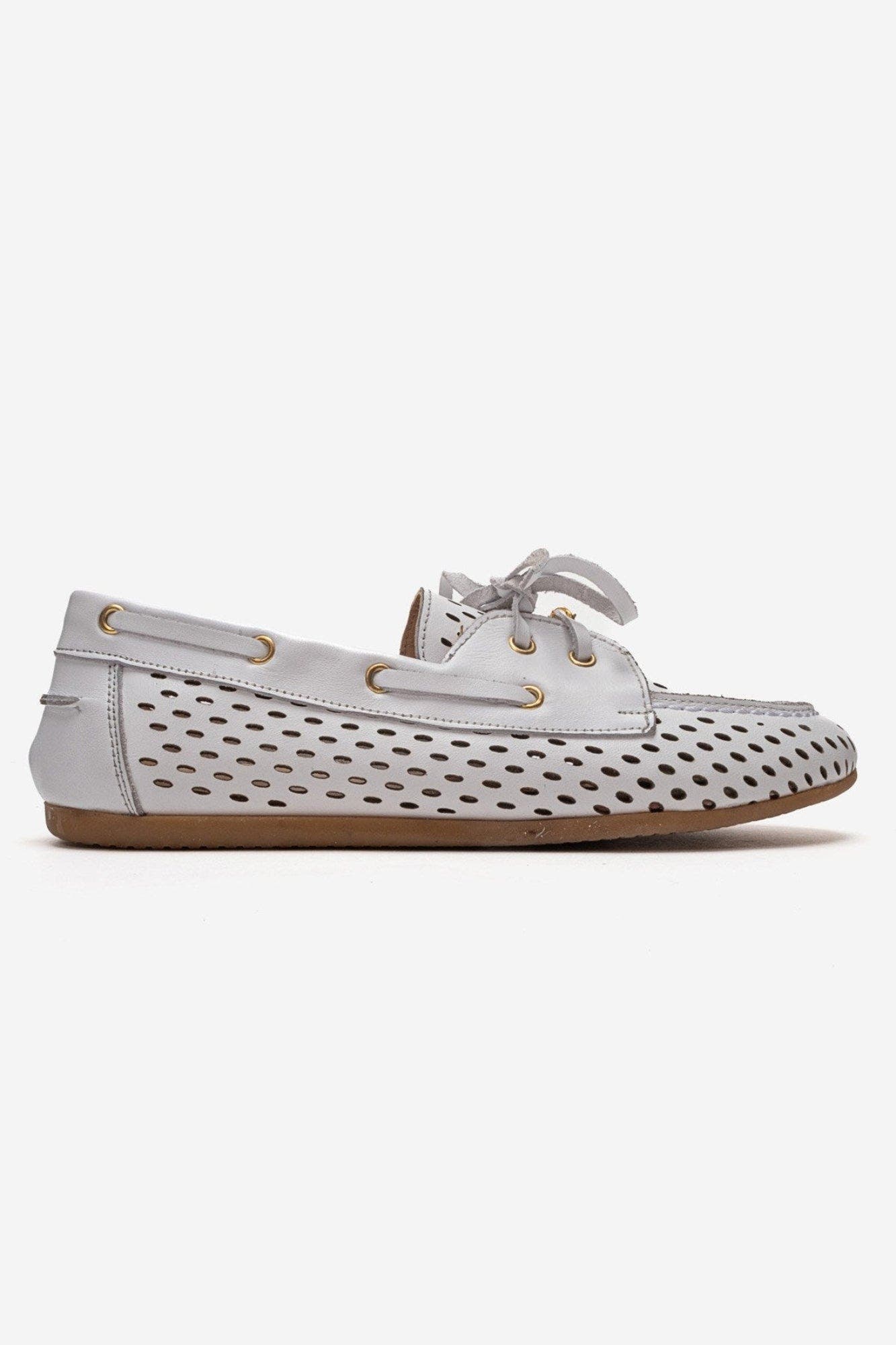 Stevo Leather Lace Up Loafer, Alternate, color, White