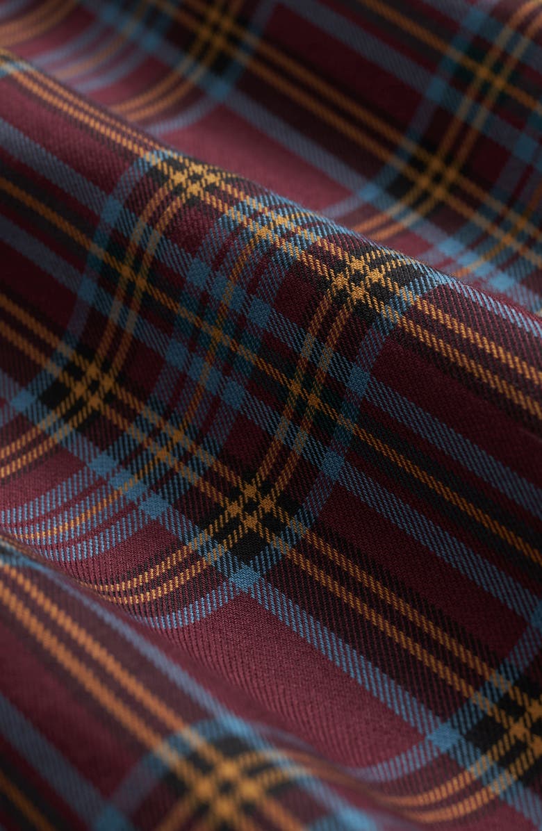 Brooks Brothers Regular Fit Twill Non-Iron Stretch Button-Down Shirt, Alternate, color, Fig Plaid