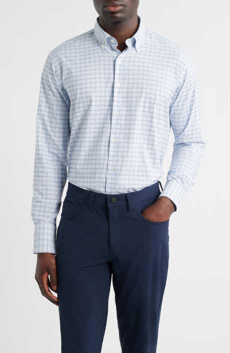 Casey Check Performance Twill Button-Down Shirt