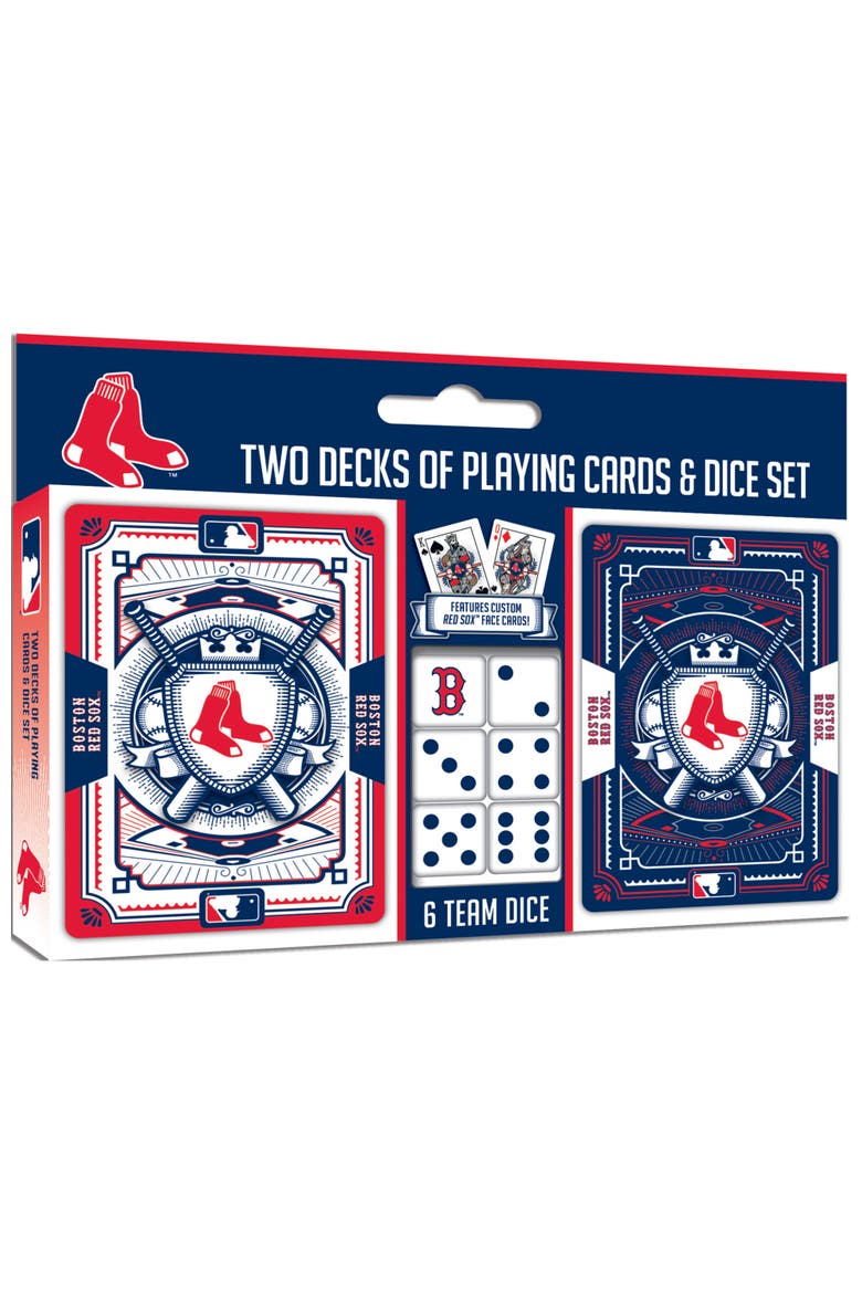 Boston Red Sox Playing Cards & Dice, Main, color, Multicolor