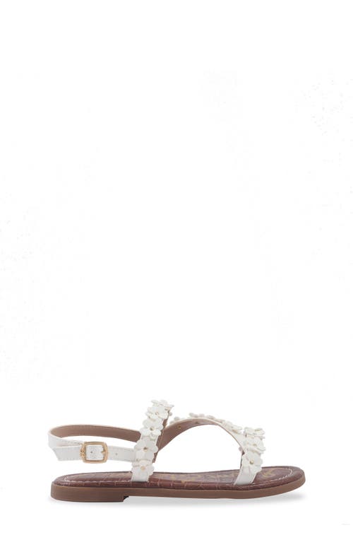 Shop Sam Edelman Kids' Gigi Flower Sandal In White