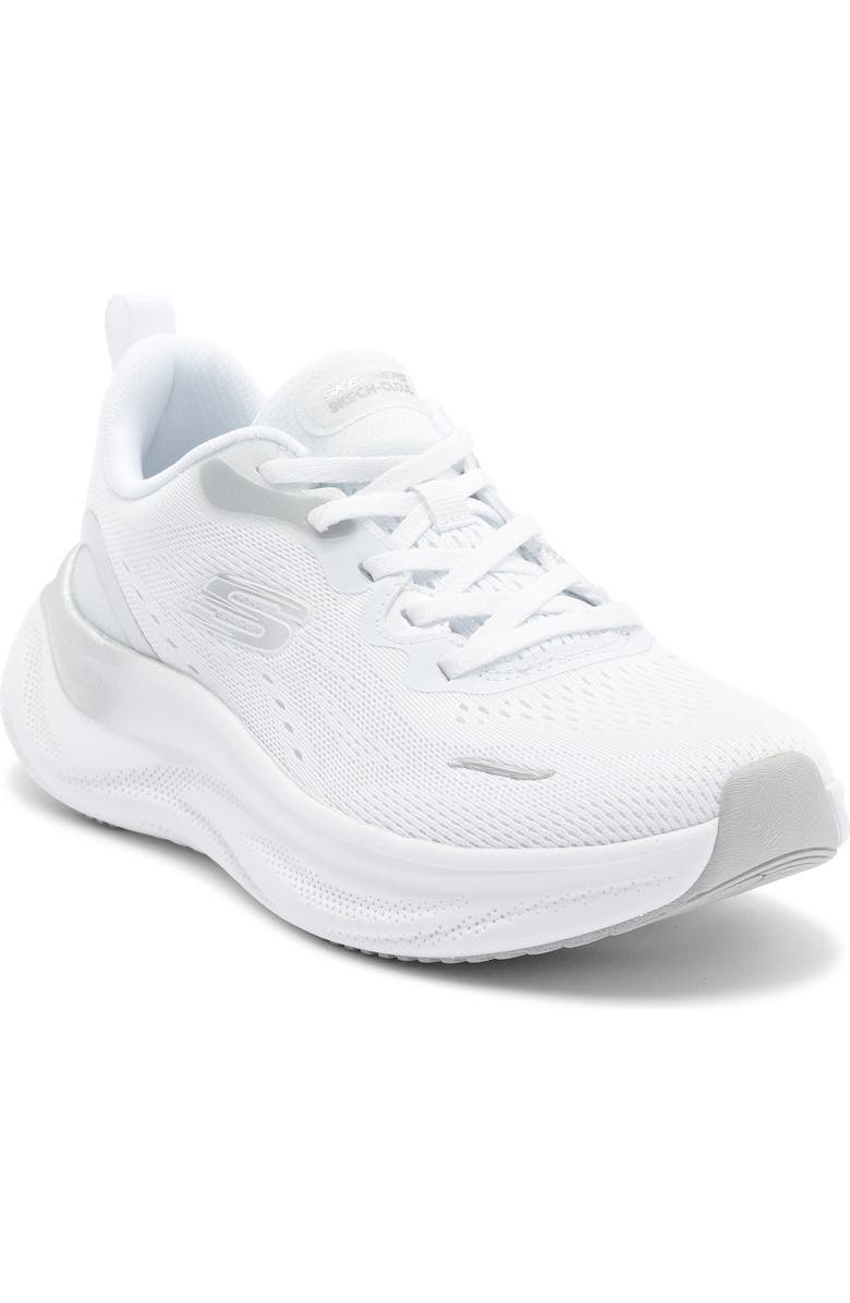 SKECHERS Skech Cloud Gentle Glow Sneaker, Main, color, White/ Silver
