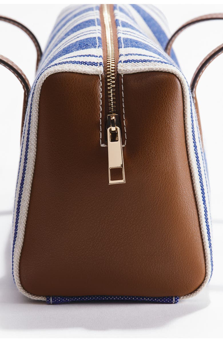 H&M Rectangular Canvas Shoulder Bag, Alternate, color, Blue/Striped