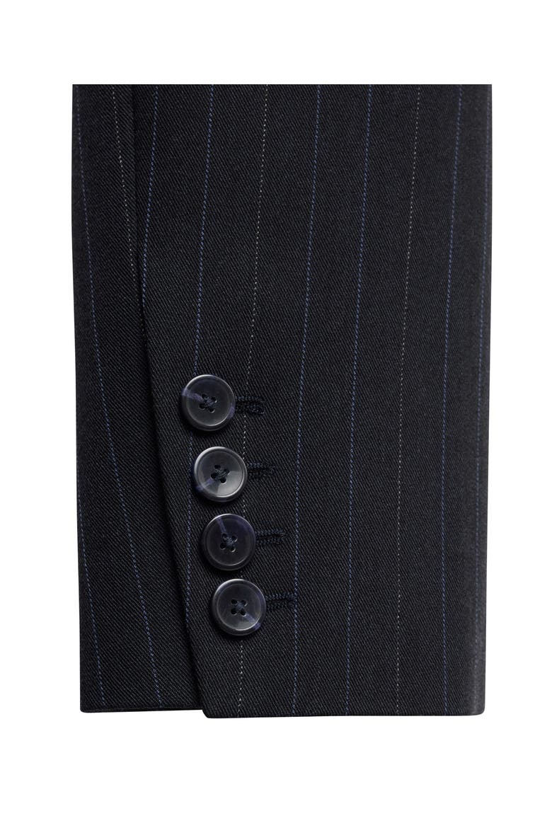 Wool Blend Blazer, Alternate, color, NAVY