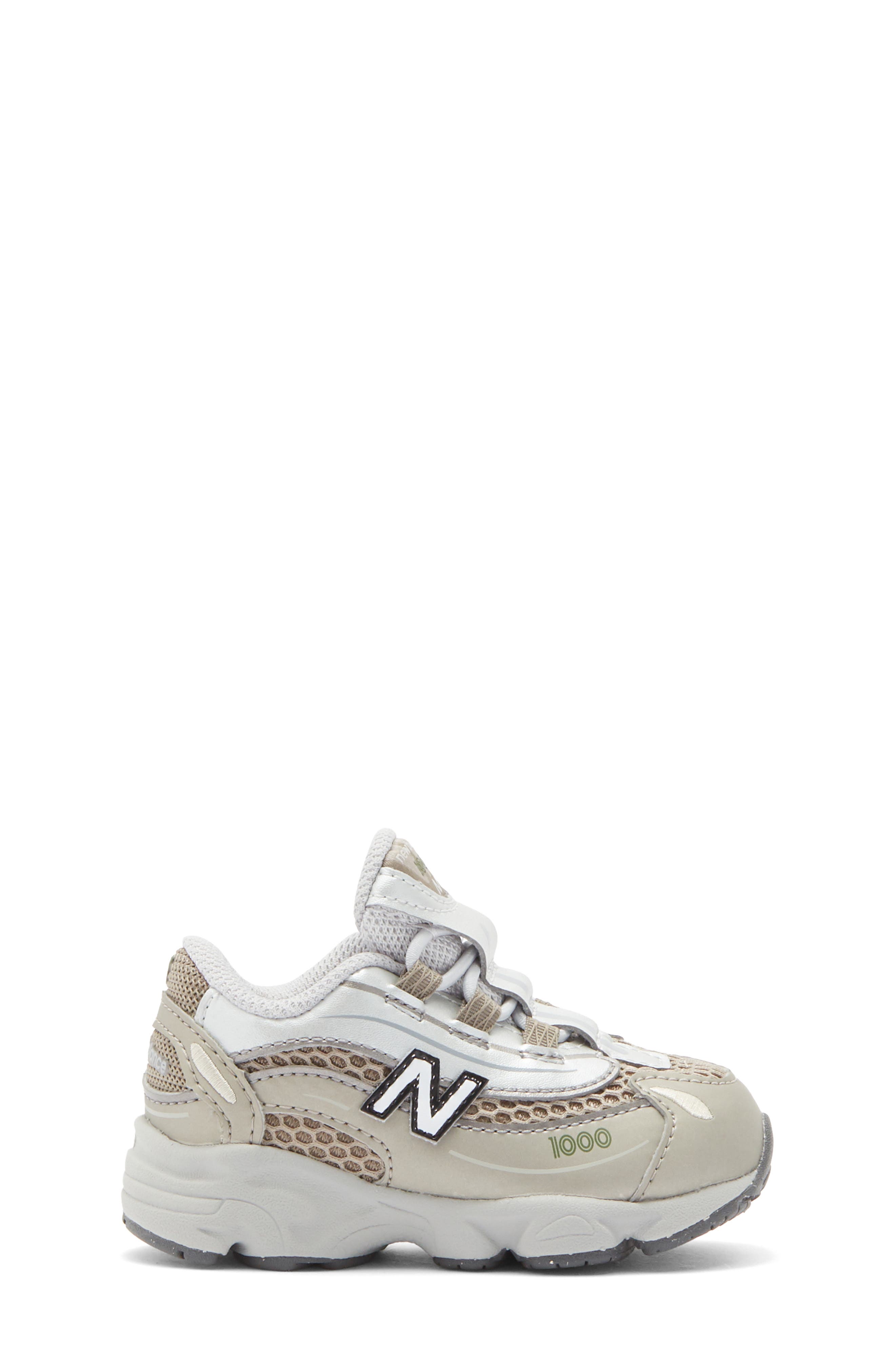 New Balance Kids' 1000 Sneaker, Alternate, color, Arid Stone/ Silver Metallic