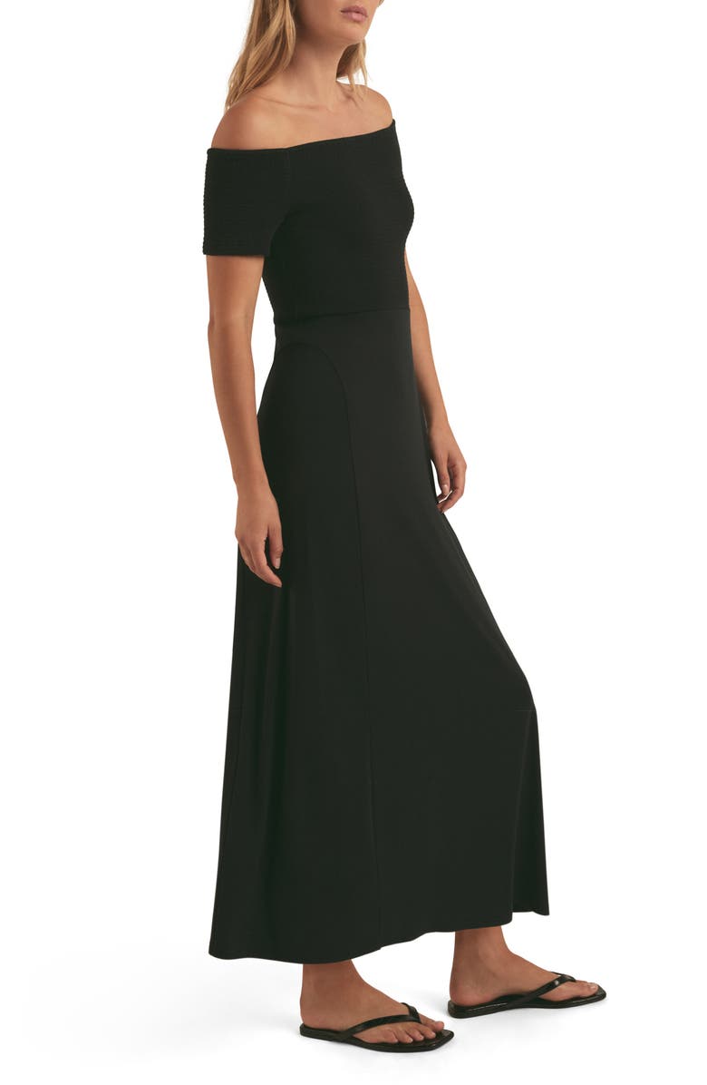 Favorite Daughter The Genevieve Off the Shoulder Maxi Dress, Alternate, color, 