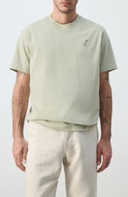 MANGO Escape Mode Embroidered Cotton T-Shirt