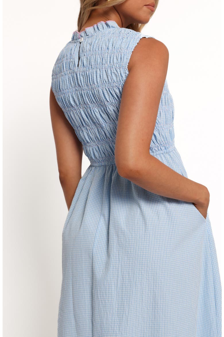 Lanna Smocked Sundress, Alternate, color, BLUE GINGHAM