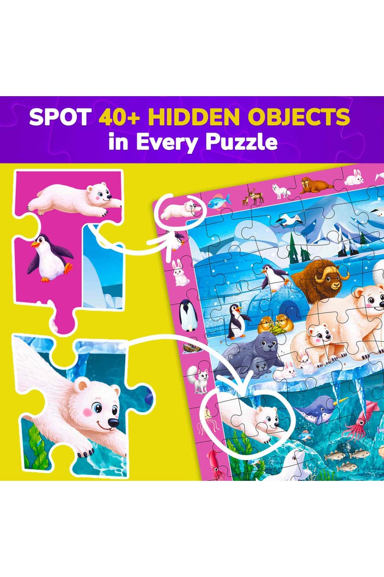 Kids Jigsaw Puzzles 100 Piece - Animal, City, Nature & Everyday Life Themes, Alternate, color, Above and Beyond