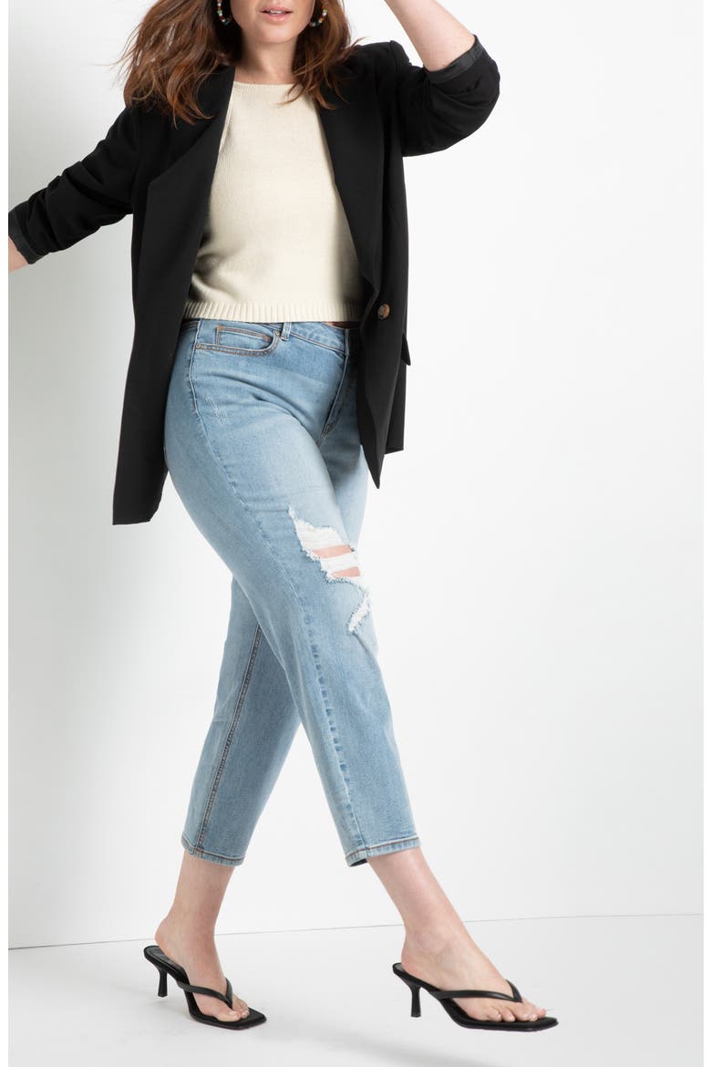 Long Relaxed Blazer, Alternate, color, TOTALLY BLACK