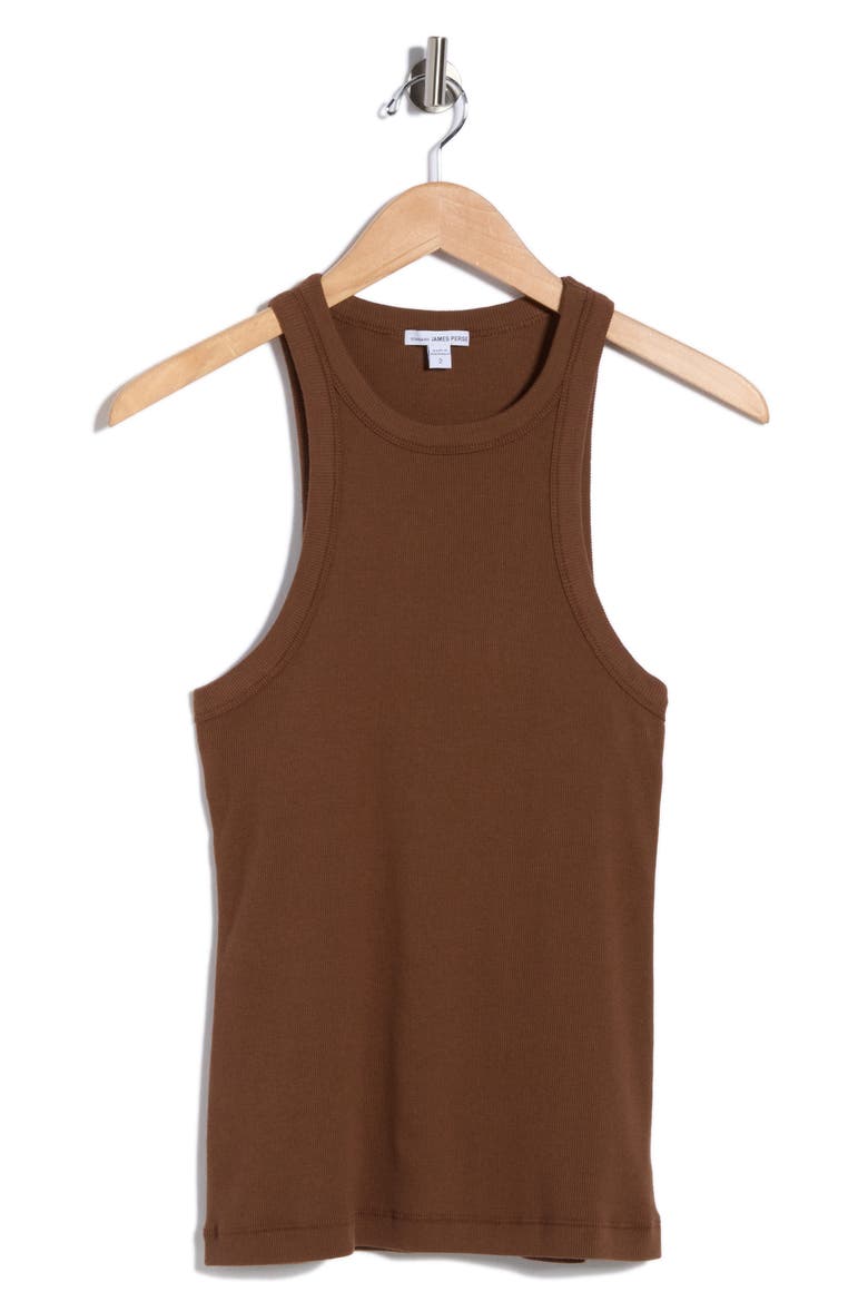 Ribbed Knit Tank, Alternate, color, GINGERBREAD