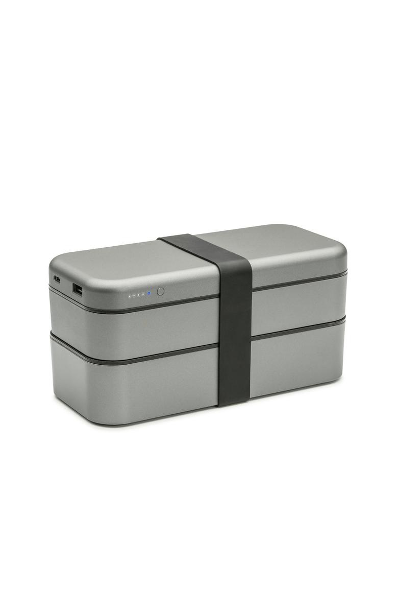 Function101 BentoStack Charge - Tech Accessory Organizer and 3-Way Charger, Alternate, color, Grey