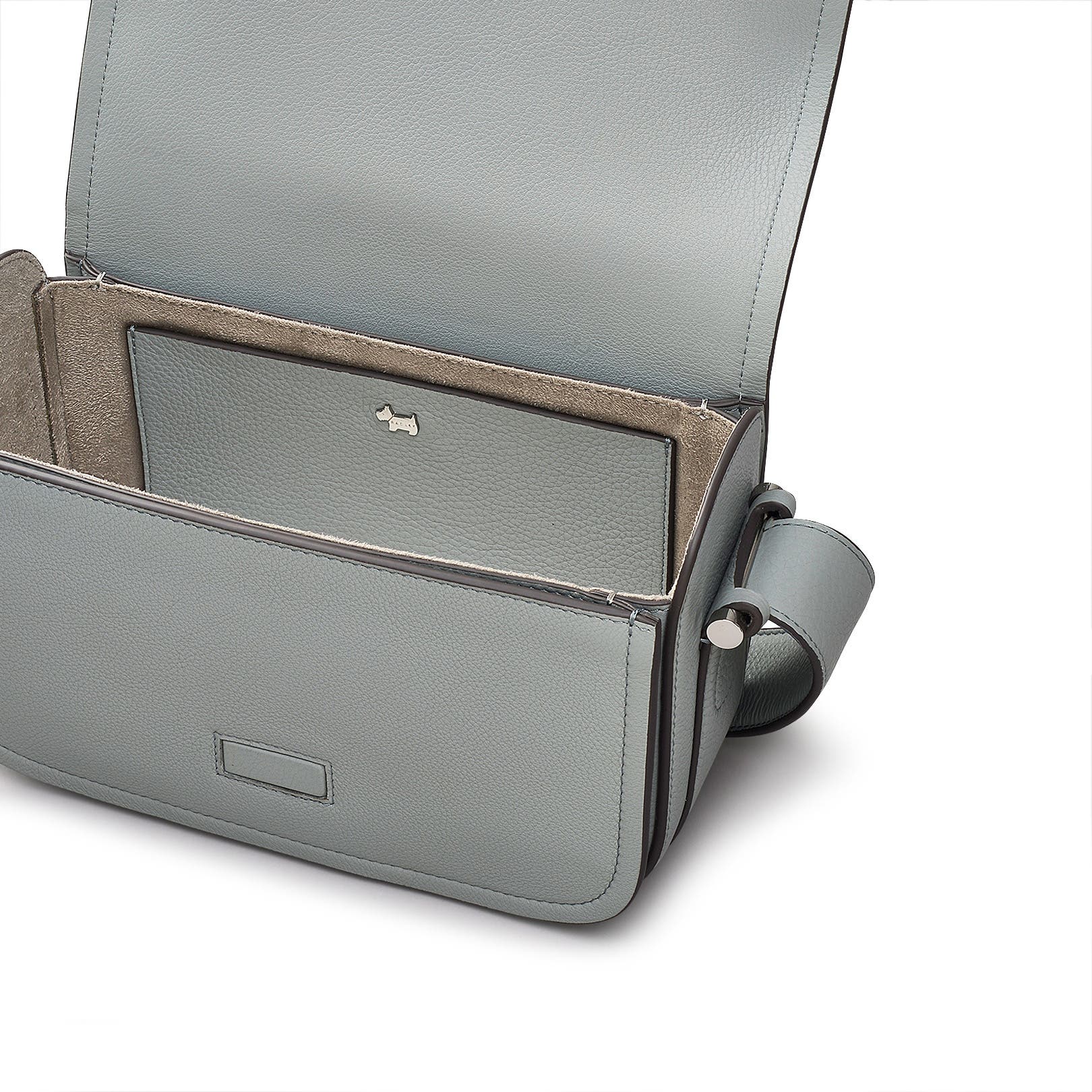 Radley Bathurst Mews - Suede Medium Flapover Crossbody  Bag, Alternate, color, Artichoke