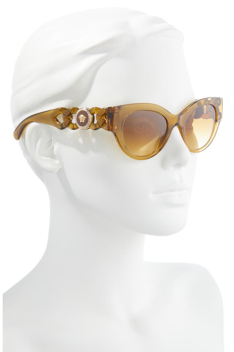Phantos 52mm Cat Eye Sunglasses, Alternate, color, HONEY/ LIGHT YELLOW OCHRE