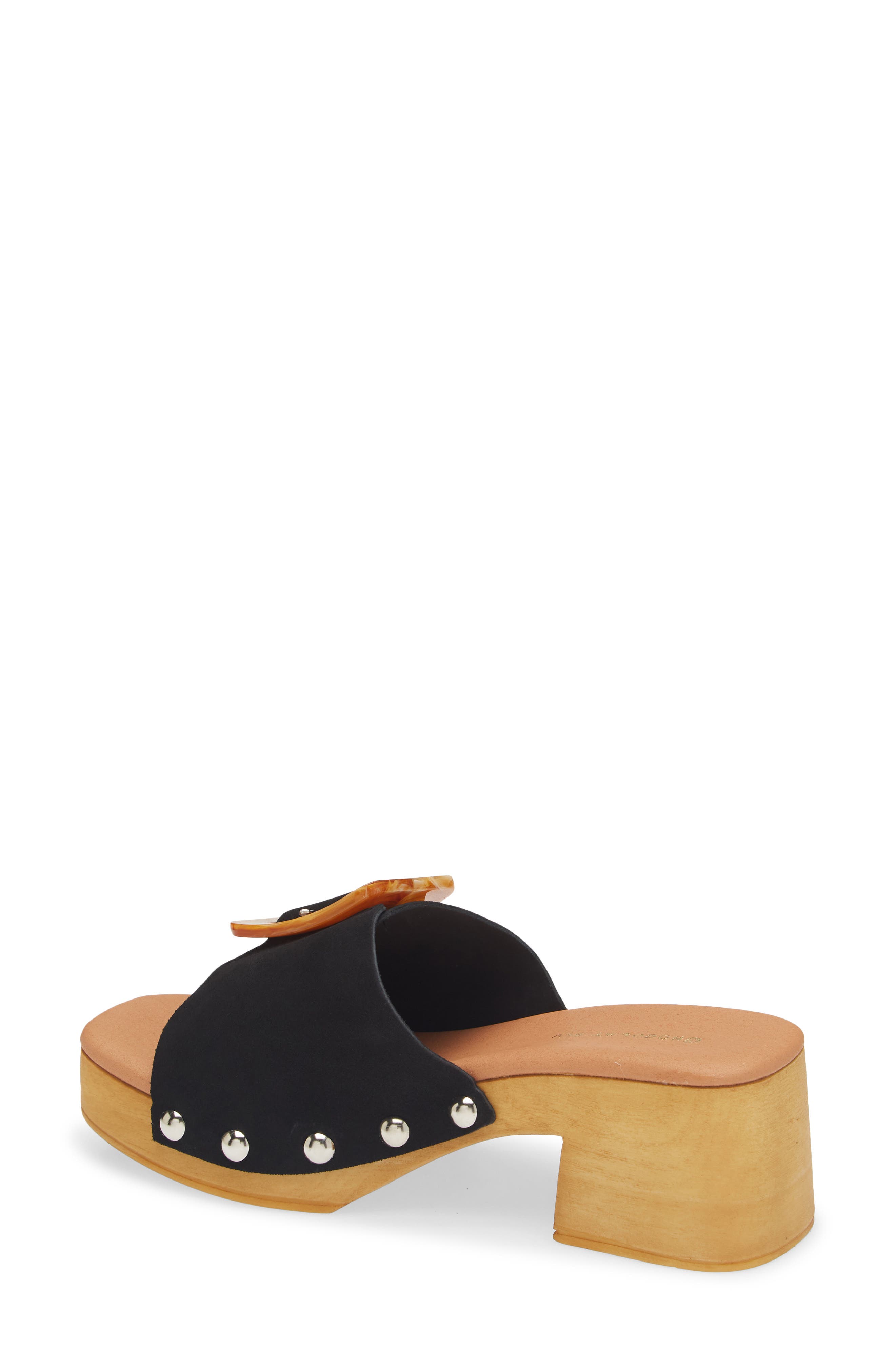 Chocolat Blu Lio Platform Slide Sandal, Alternate, color, Black Suede