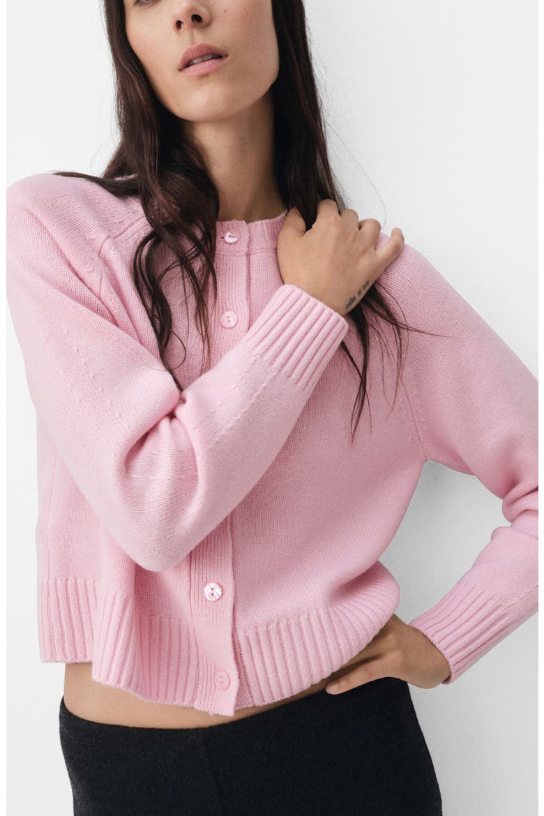 Selection Wool & Cashmere Cardigan, Main, color, PINK