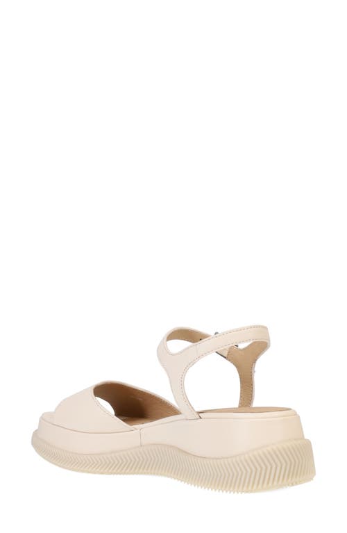 Eileen Fisher Ario Sporty Leather Wedge Sandals