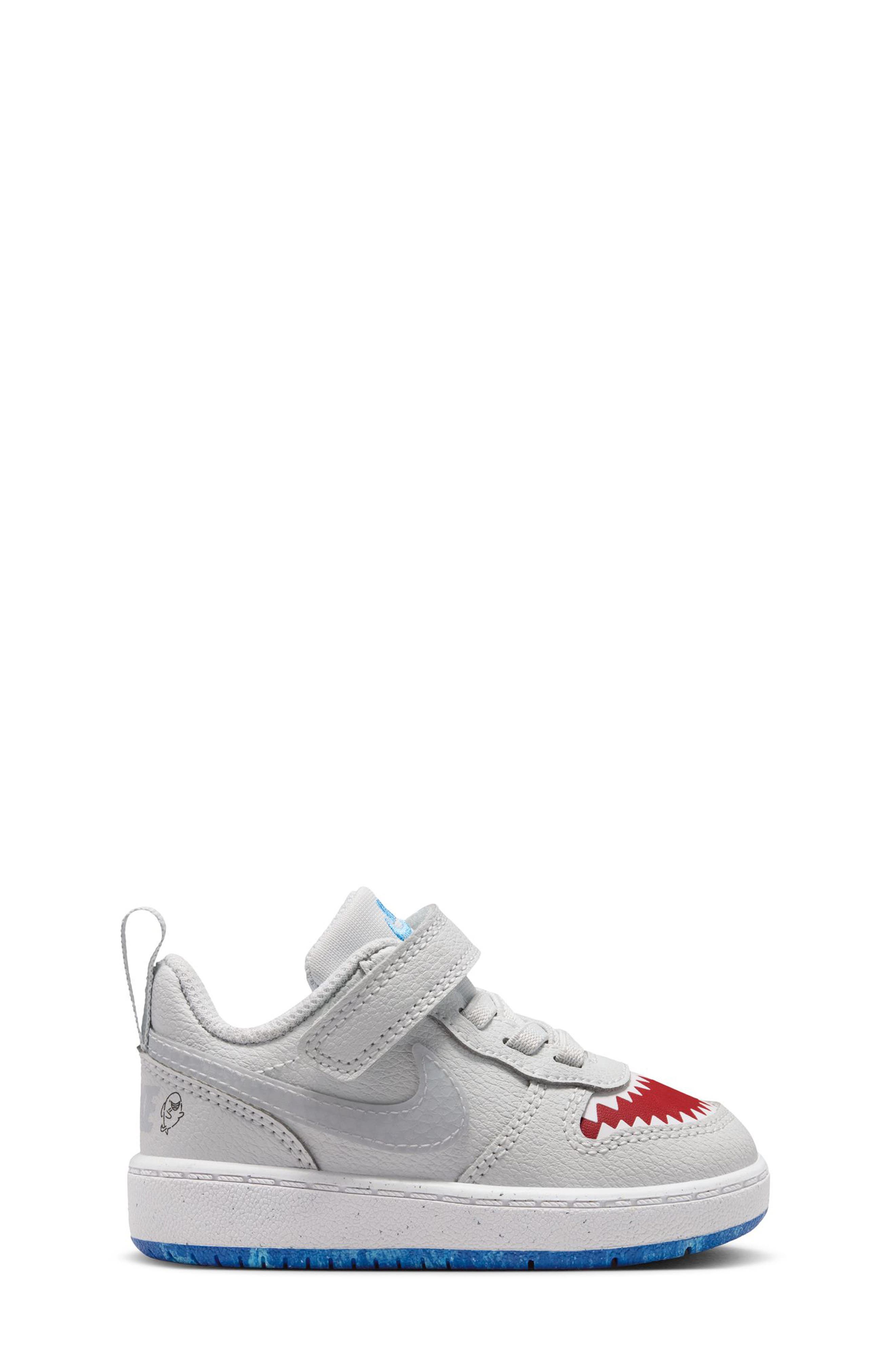 Kids' Court Borough Low Sneaker, Alternate, color, PLATINUM/ WOLF GREY/ RED