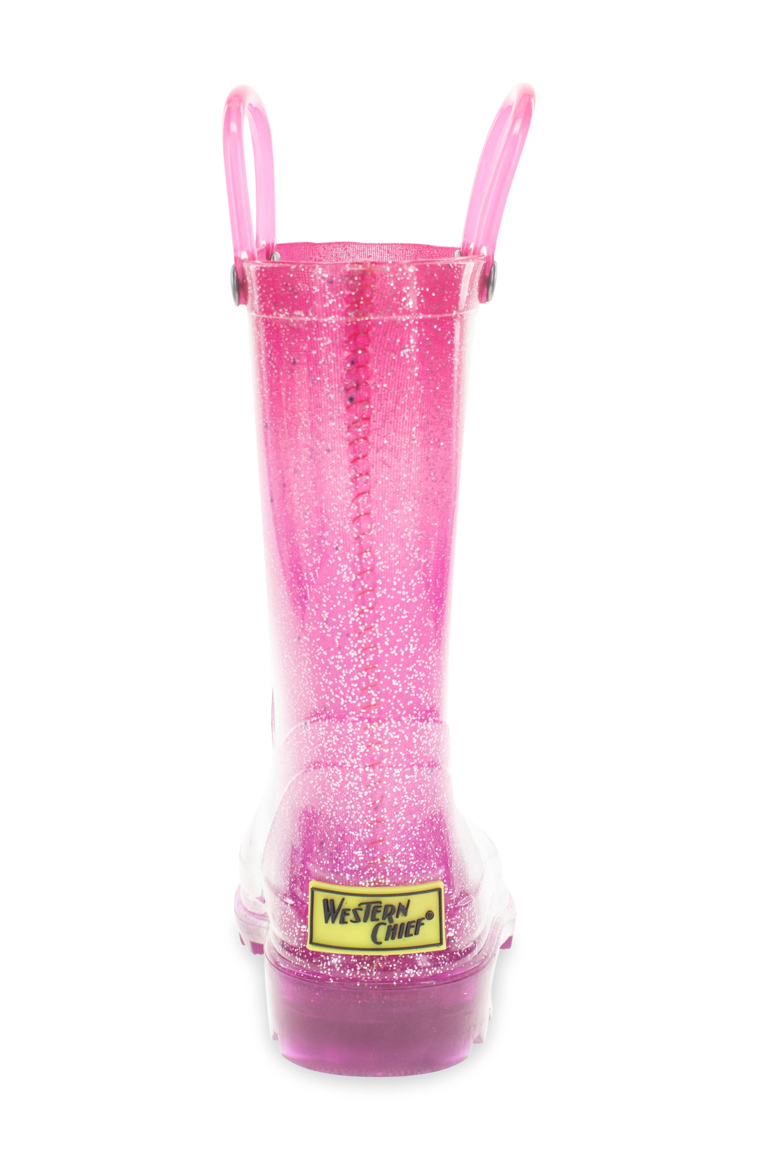 Western Chief Kids' Ombre Glitter Rain Boot, Alternate, color, 